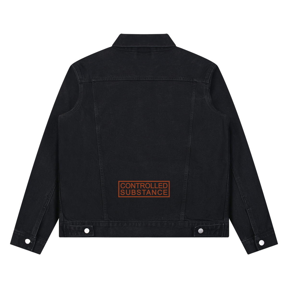 CONTROLLED SUBSTANCE LOGO Washed Denim Jacket