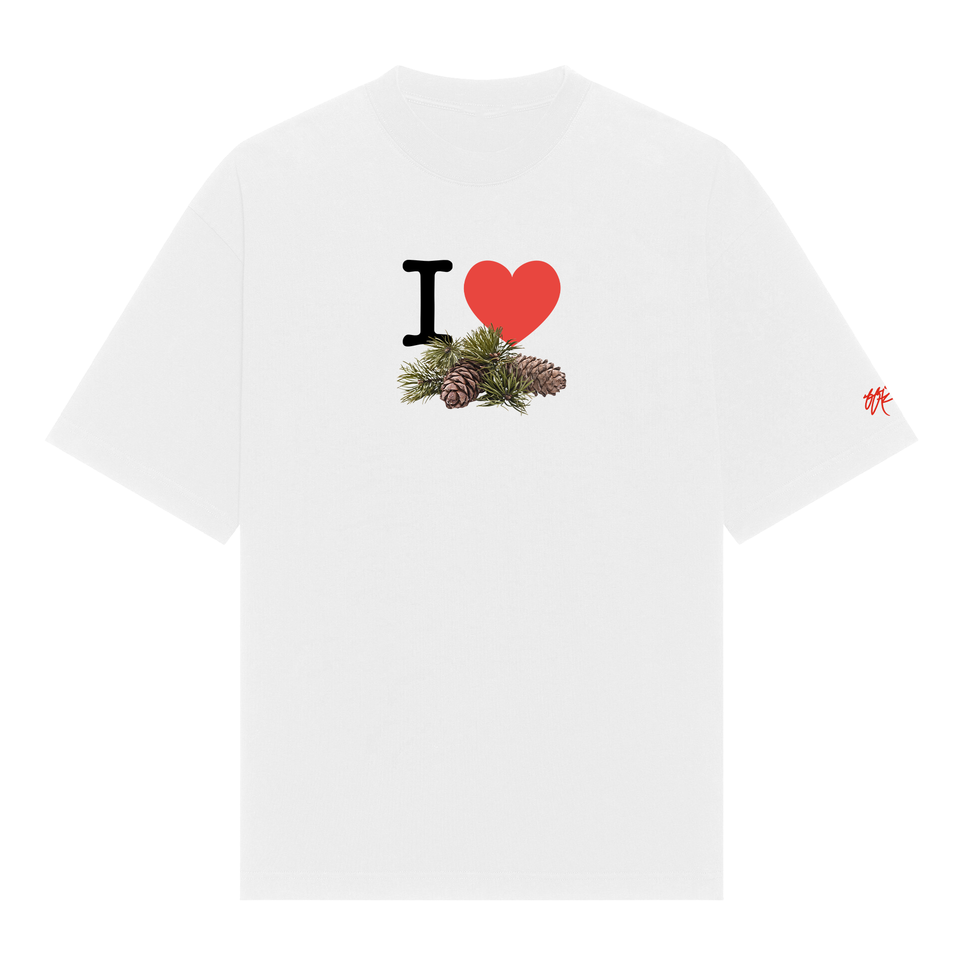 SSUR©️ I LOVE Cropped Max Heavyweight Tee