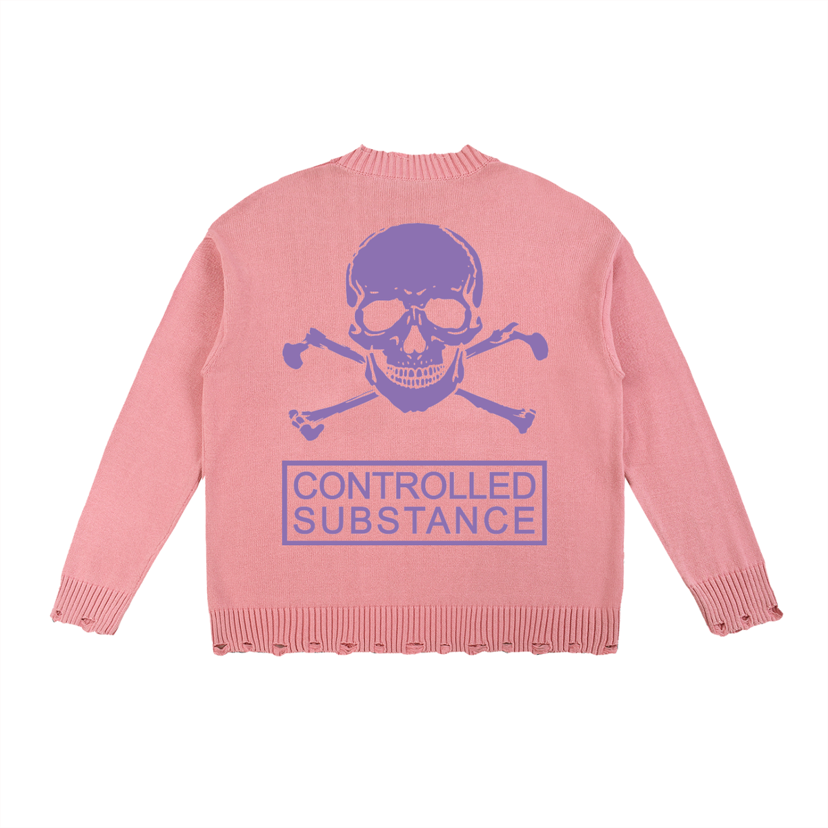 CONTROLLED SUBSTANCE LOGO Washed Sweater