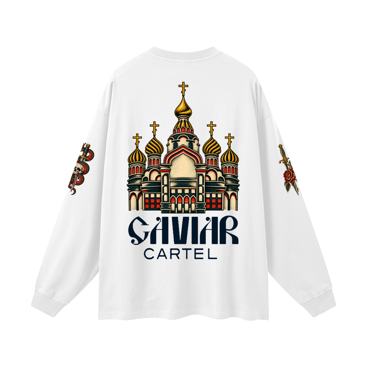 CAVIAR CARTEL FROM THE CRADLE TO THE GRAVE Oversized Long Sleeve T-Shirt