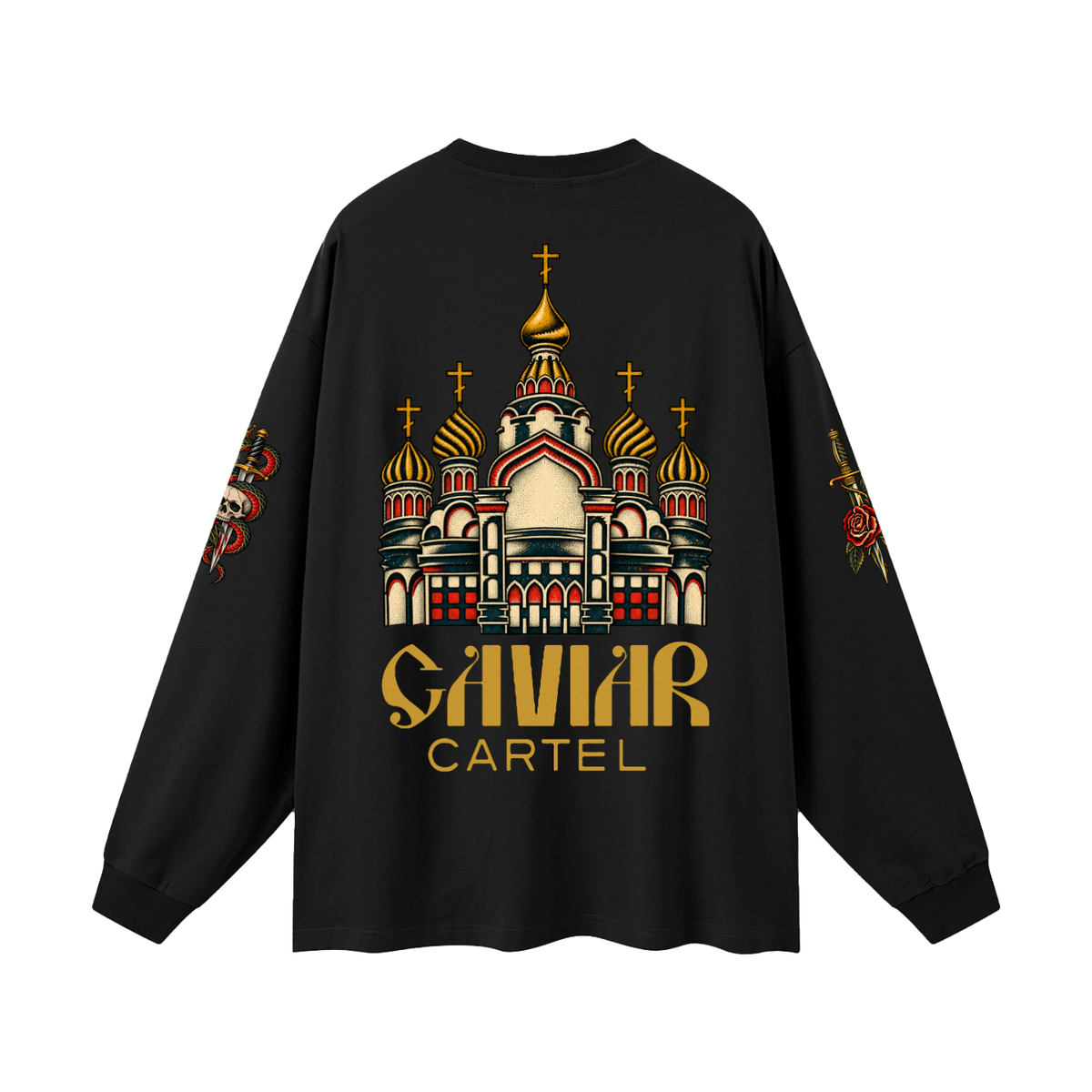 CAVIAR CARTEL FROM THE CRADLE TO THE GRAVE Oversized Long Sleeve T-Shirt