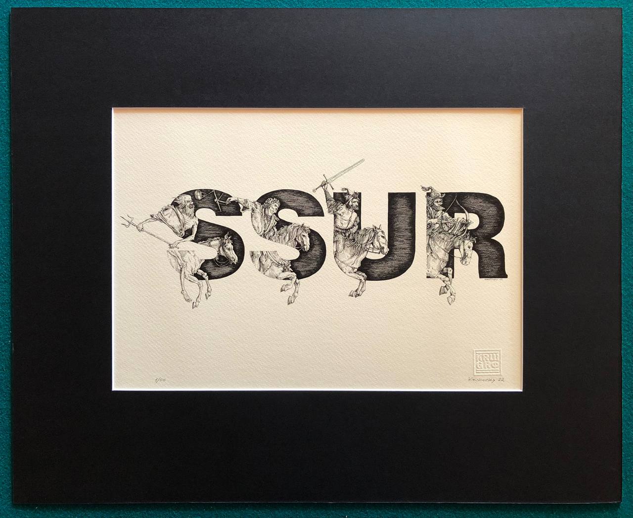 SSUR©️X KRISHOVSKY 4 HORSEMEN OF SSURPOCALYPSE art print