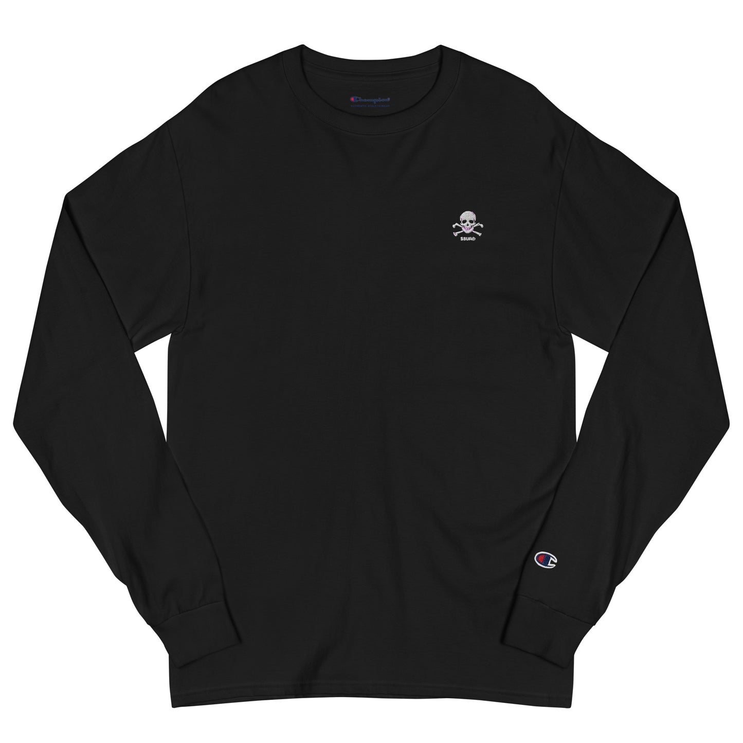 SSUR©️/Champion® skull logo Long Sleeve Shirt