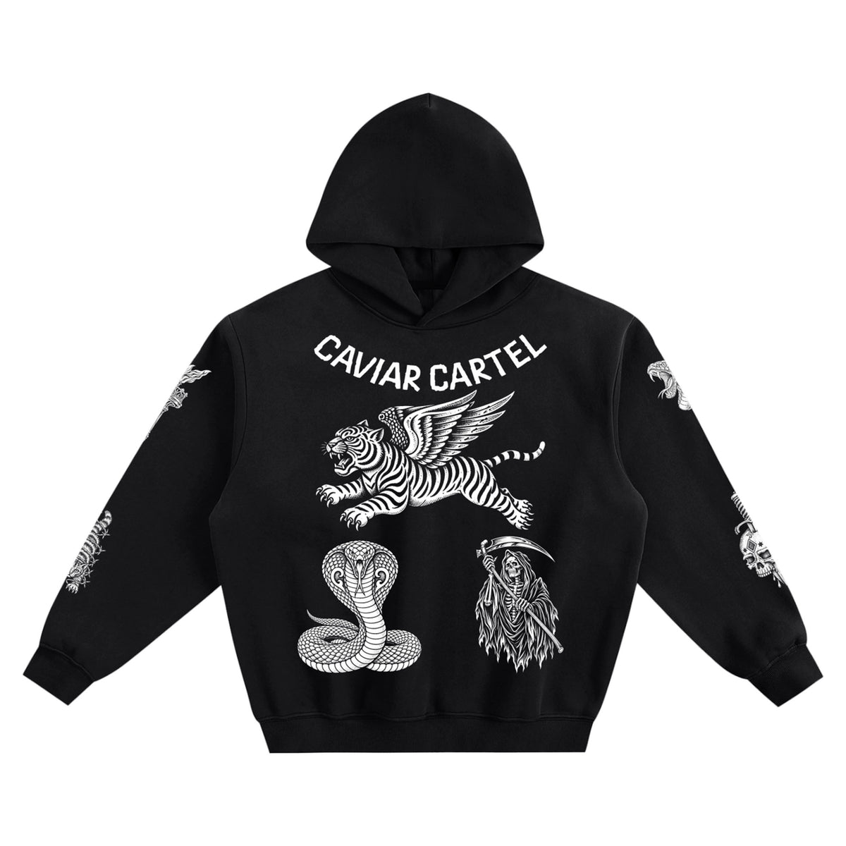 CAVIAR CARTEL CRIMINAL Fleeced Boxy Hoodie