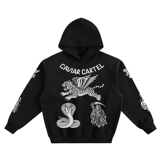 CAVIAR CARTEL CRIMINAL Fleeced Boxy Hoodie