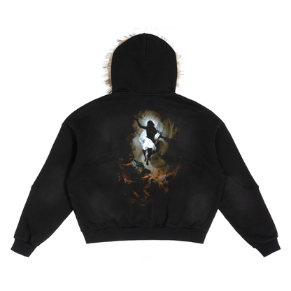 CONTROLLED SUBSTANCE THE VOID Boxy Fur Hoodie