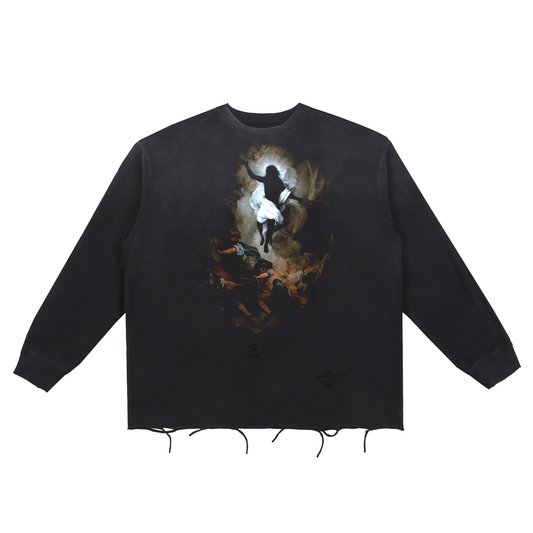 CONTROLLED SUBSTANCE THE VOID Raw Edge Longsleeve T-Shirt