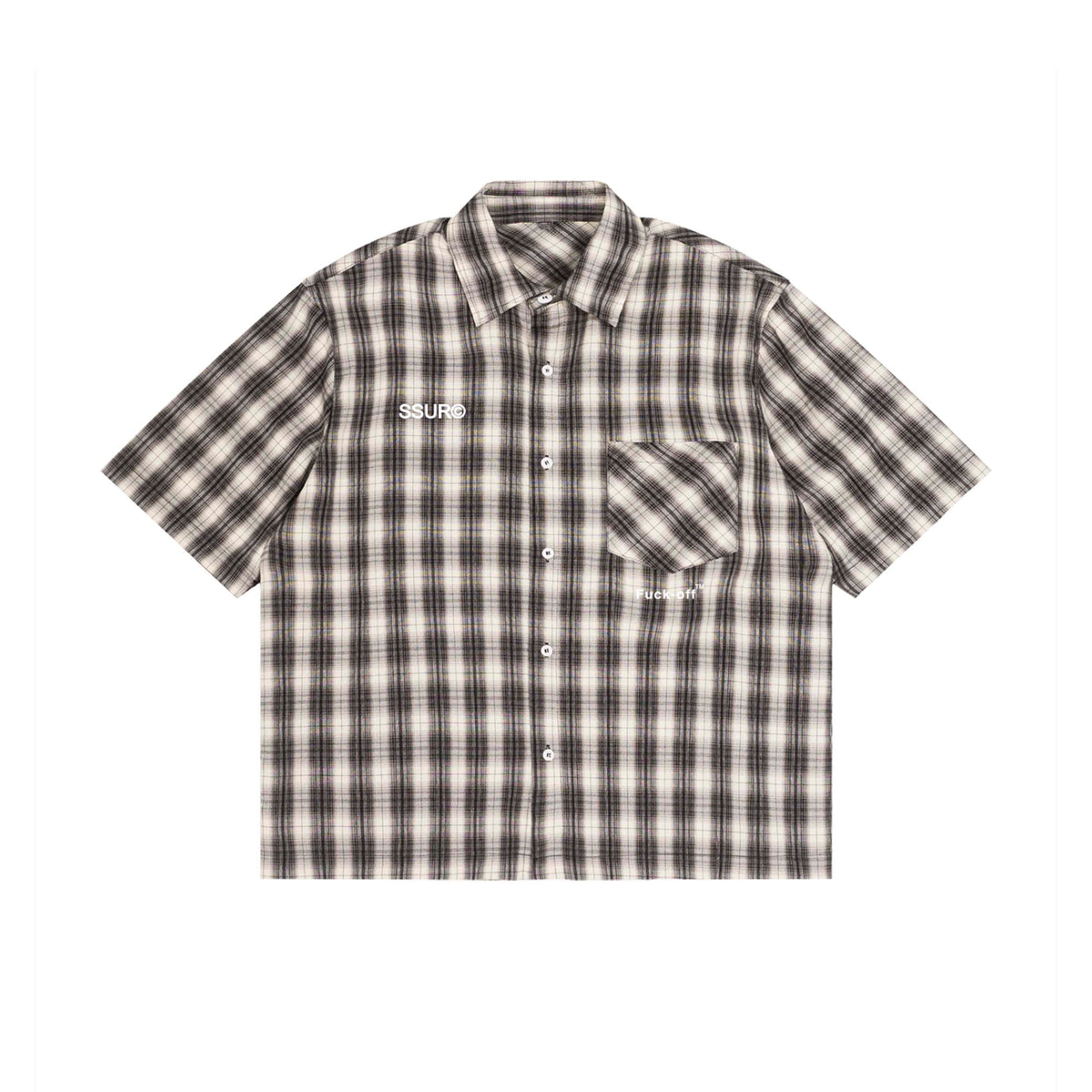 Unisex Boxy Plaid Short Sleeve Shirt