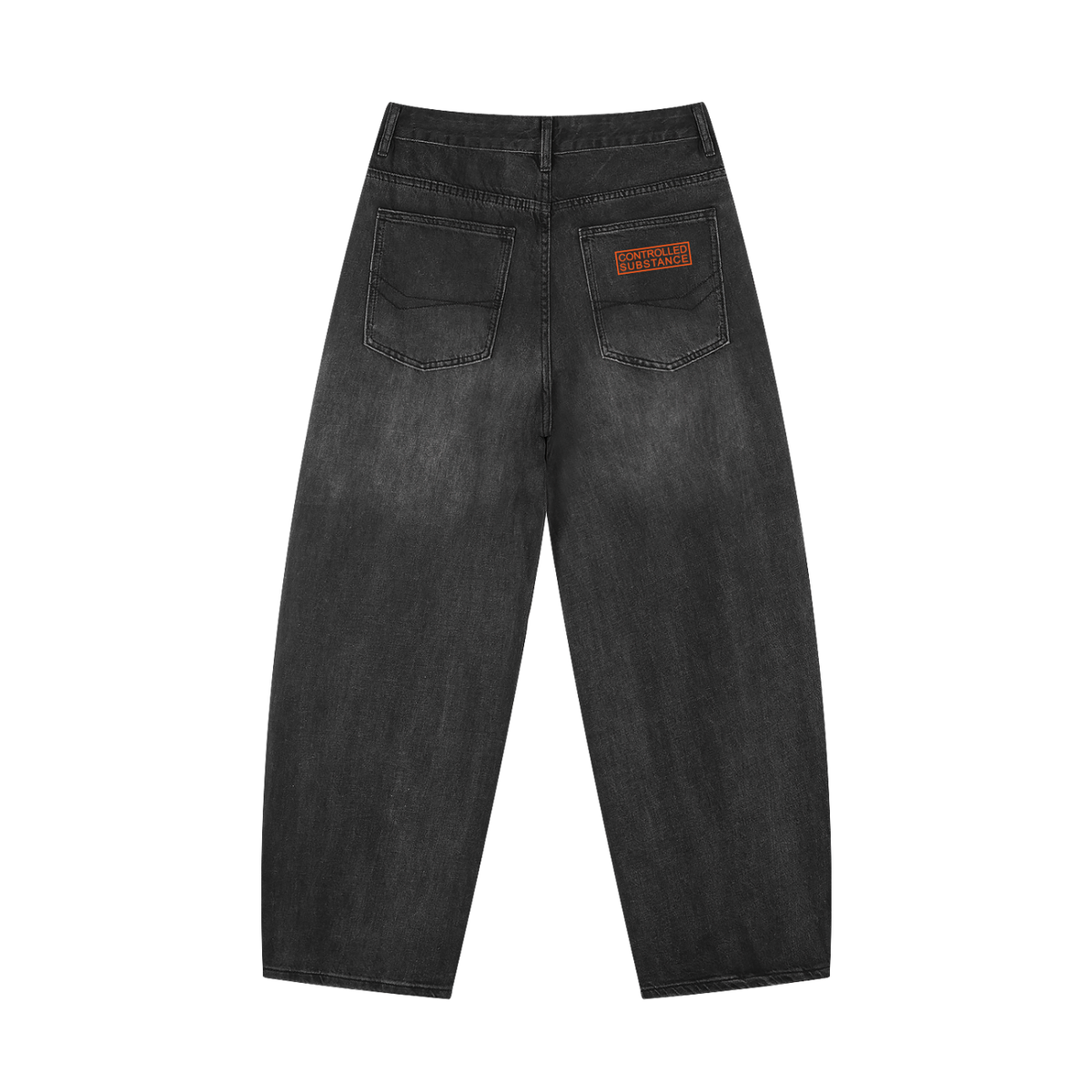 CONTROLLED SUBSTANCE LOGO Washed Jeans