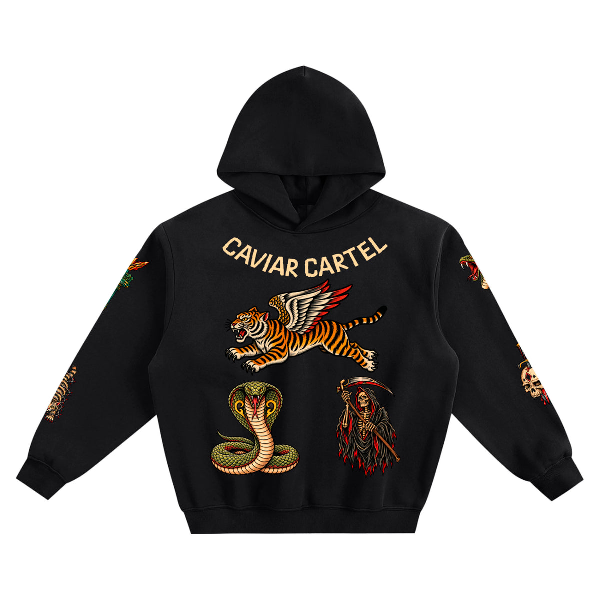 CAVIAR CARTEL CRIMINAL Fleeced Boxy Hoodie