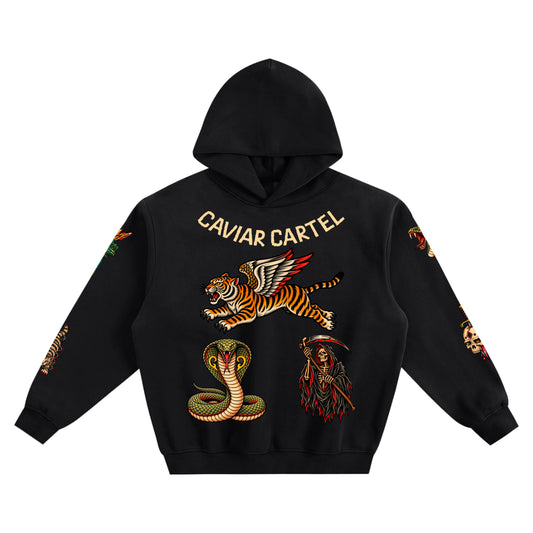 CAVIAR CARTEL CRIMINAL Fleeced Boxy Hoodie