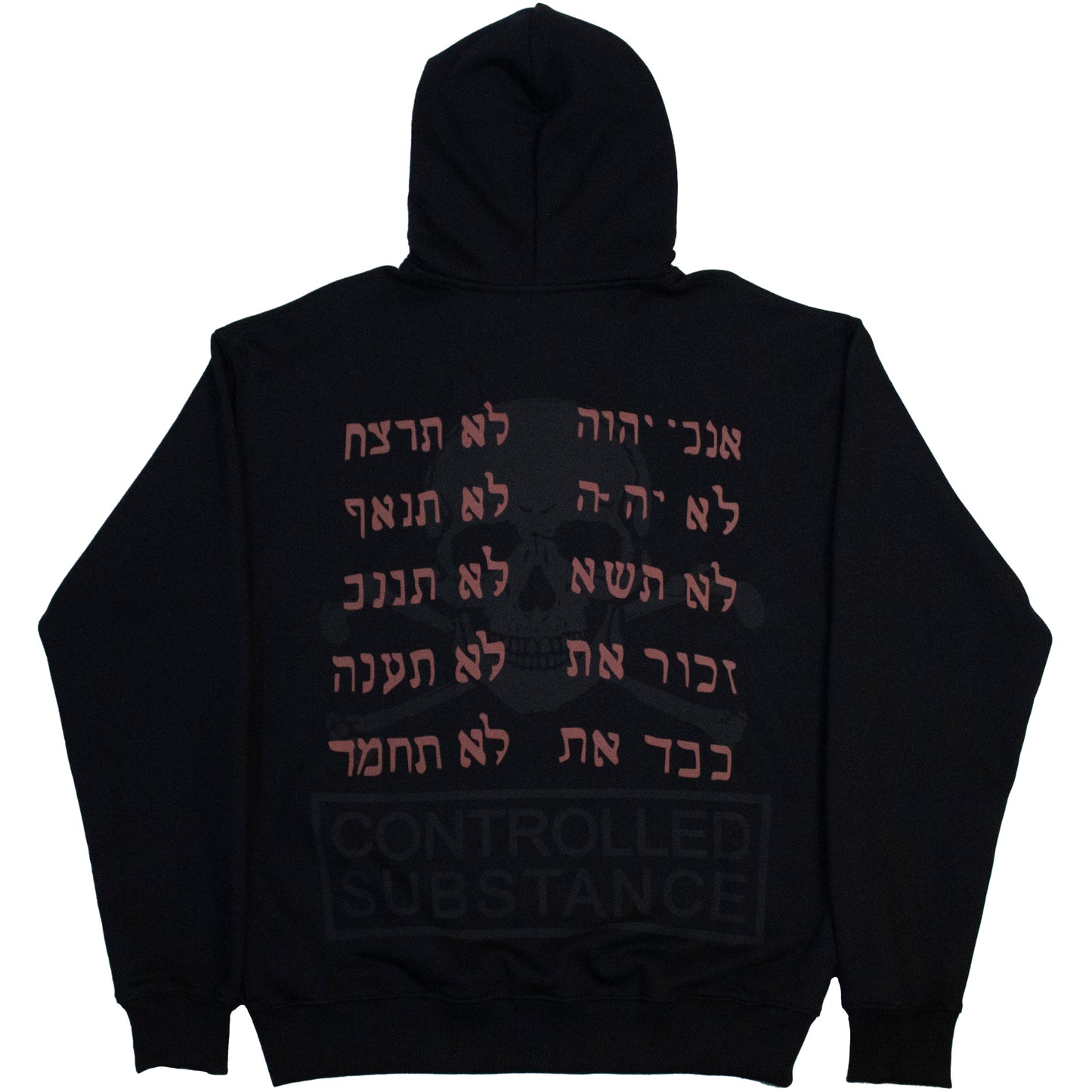 CONTROLLED SUBSTANCE 10 COMMANDMENTS HOODIE