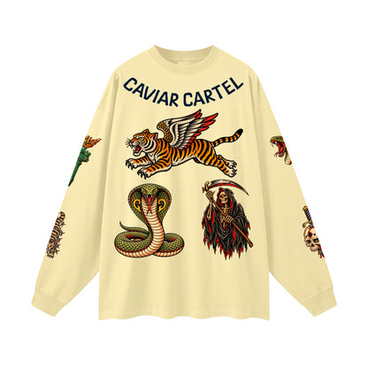 CAVIAR CARTEL CRIMINAL Oversized Long Sleeve T-Shirt