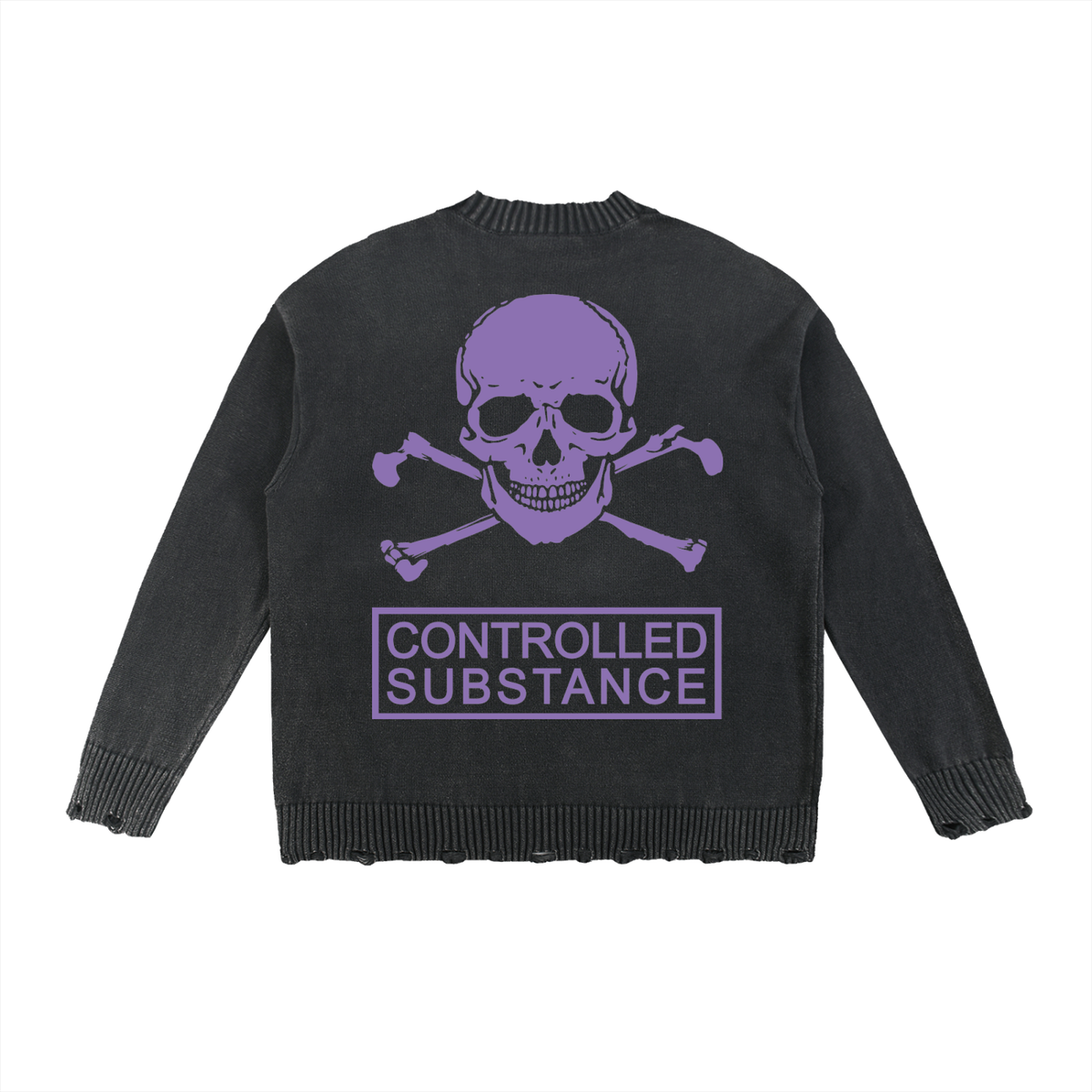 CONTROLLED SUBSTANCE LOGO Washed Sweater