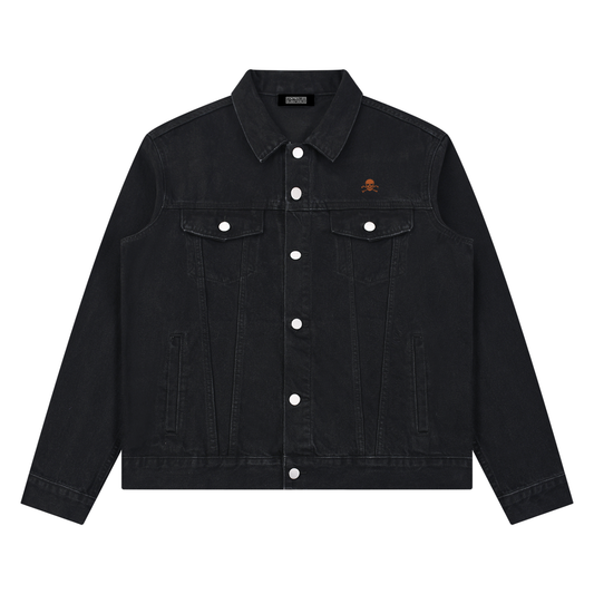CONTROLLED SUBSTANCE LOGO Washed Denim Jacket