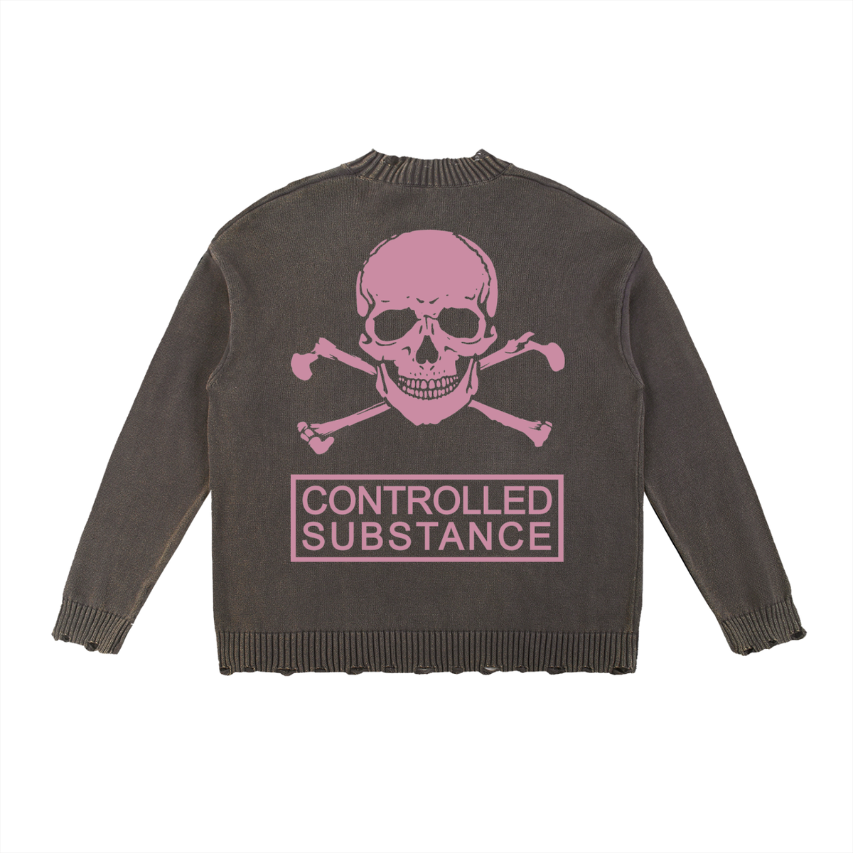 CONTROLLED SUBSTANCE LOGO Washed Sweater