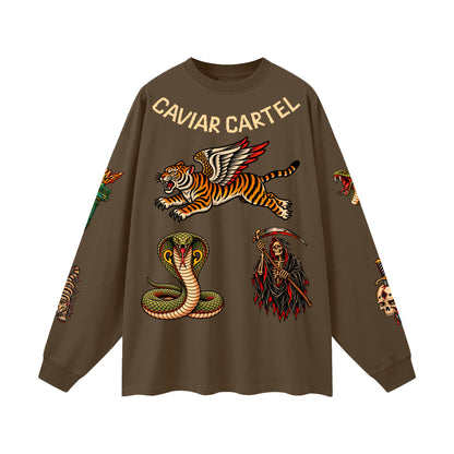 CAVIAR CARTEL CRIMINAL Oversized Long Sleeve T-Shirt