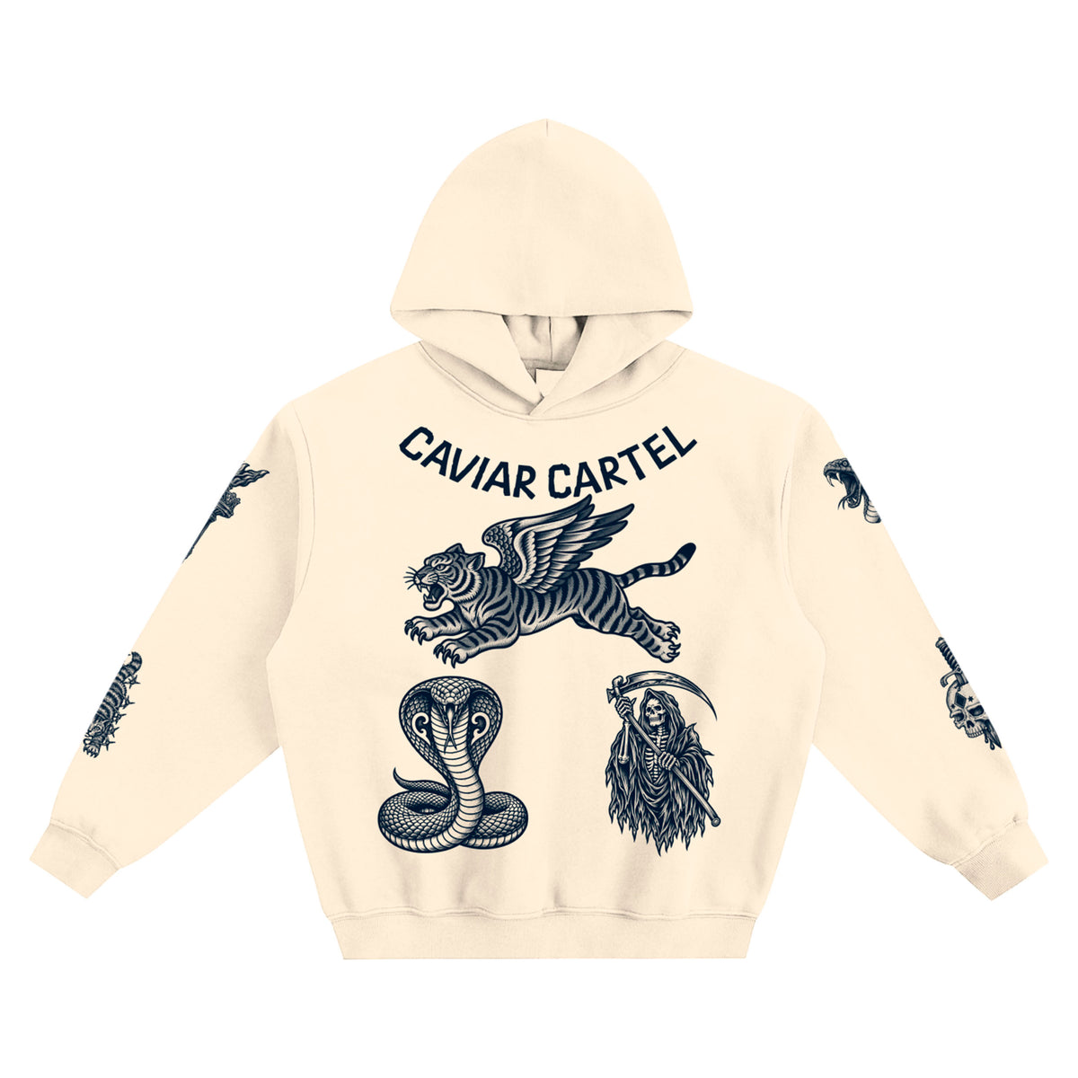 CAVIAR CARTEL CRIMINAL Fleeced Boxy Hoodie