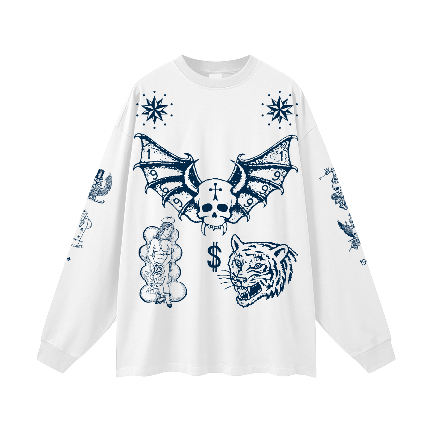 CAVIAR CARTEL®️ Oversized Unisex Long Sleeve T-Shirt