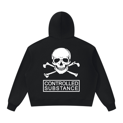 CONTROLLED SUBSTANCE MEMENTO MORI Oversized Heavyweight Hoodie