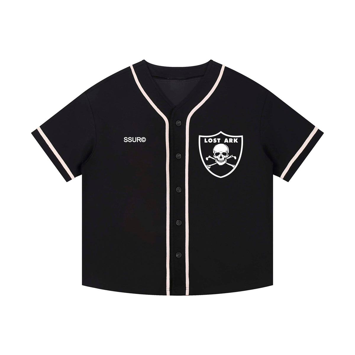 LOST ARK Contrast Piped Button-Up Jersey