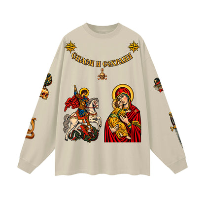 CAVIAR CARTEL CRIMINAL Oversized Long Sleeve T-Shirt