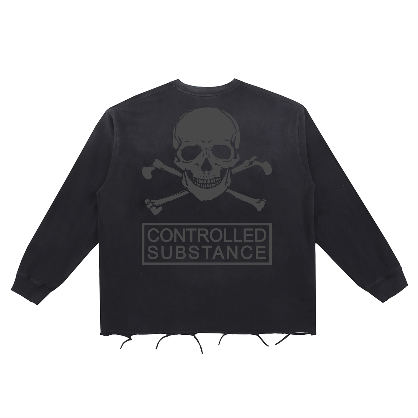 CONTROLLED SUBSTANCE THE VOID Raw Edge Longsleeve T-Shirt