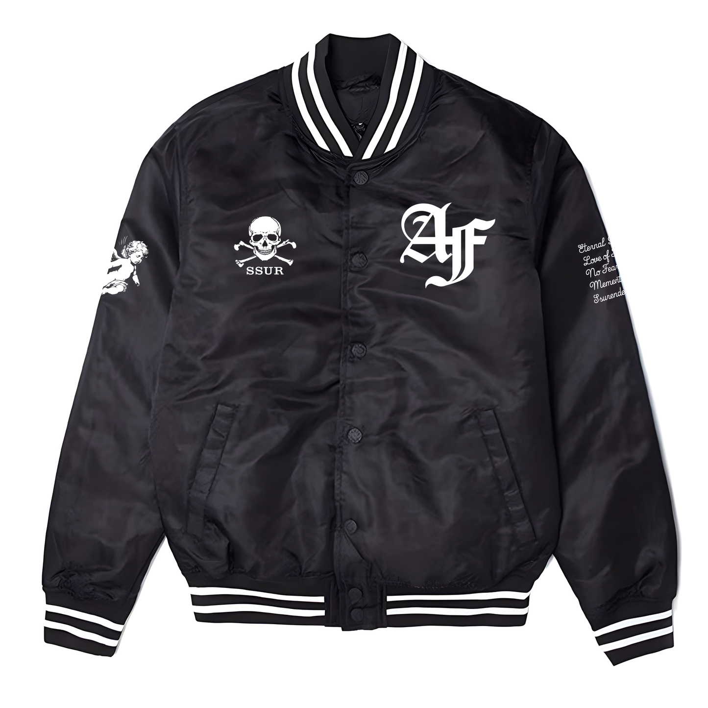 SSUR©️ Amor Fati Varsity Bomber Jacket