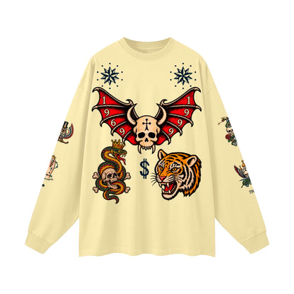 CAVIAR CARTEL  FROM THE CRADLE TO THE GRAVE Oversized Long Sleeve T-Shirt