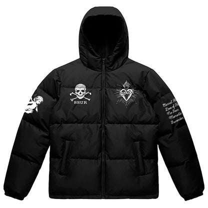 SSUR©️ Amor Fati Hooded Puffer Jacket