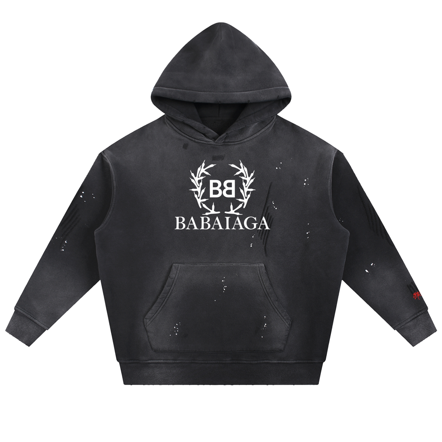 SSUR©️ D2 Frayed Fleece Hoodie
