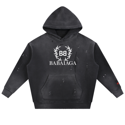 SSUR©️ D2 Frayed Fleece Hoodie