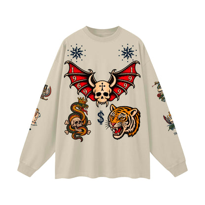 CAVIAR CARTEL  FROM THE CRADLE TO THE GRAVE Oversized Long Sleeve T-Shirt