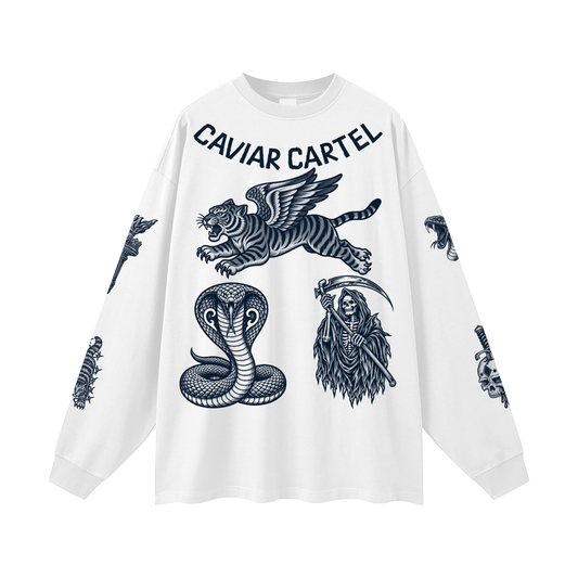 CAVIAR CARTEL CRIMINAL Oversized Long Sleeve T-Shirt