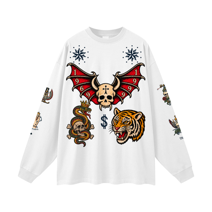 CAVIAR CARTEL  FROM THE CRADLE TO THE GRAVE Oversized Long Sleeve T-Shirt