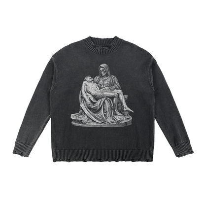 CONTROLLED SUBSTANCE PIETA Washed Sweater
