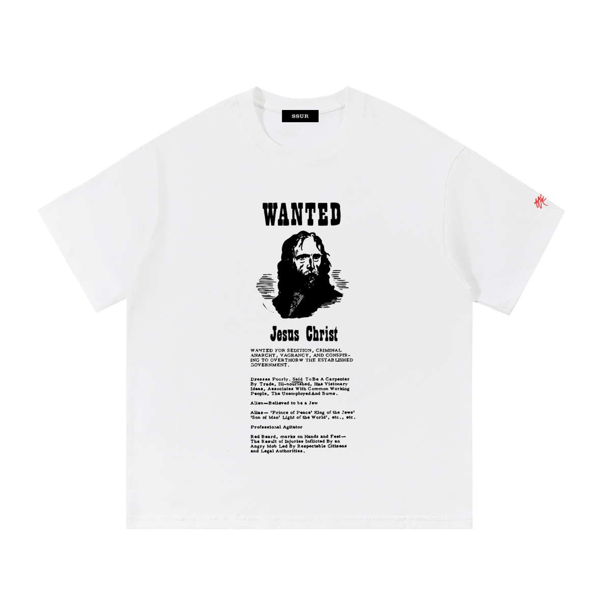 SSUR© WANTED Cotton T-Shirt