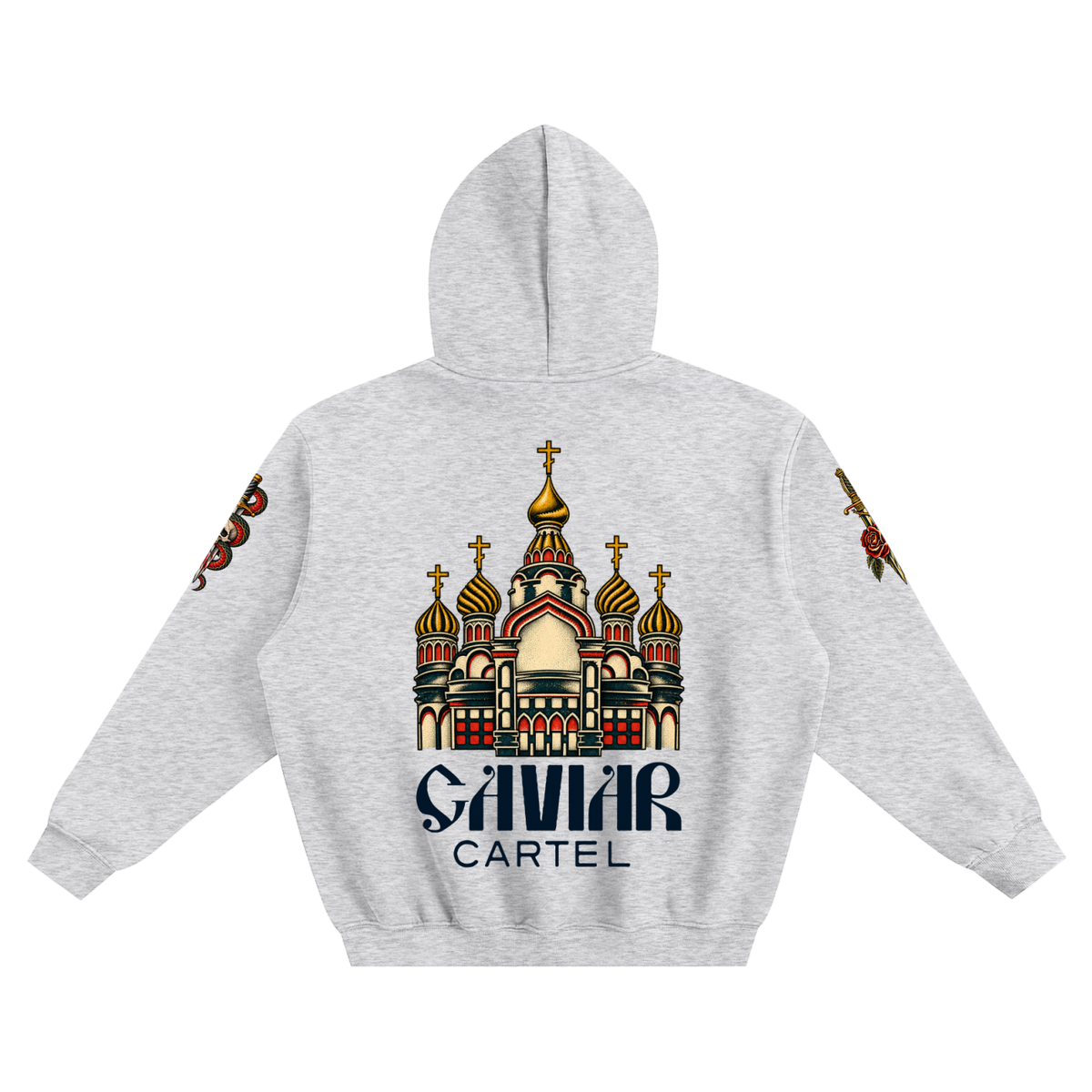CAVIAR CARTEL FROM THE CRADLE TO THE GRAVE Fleeced Boxy Hoodie