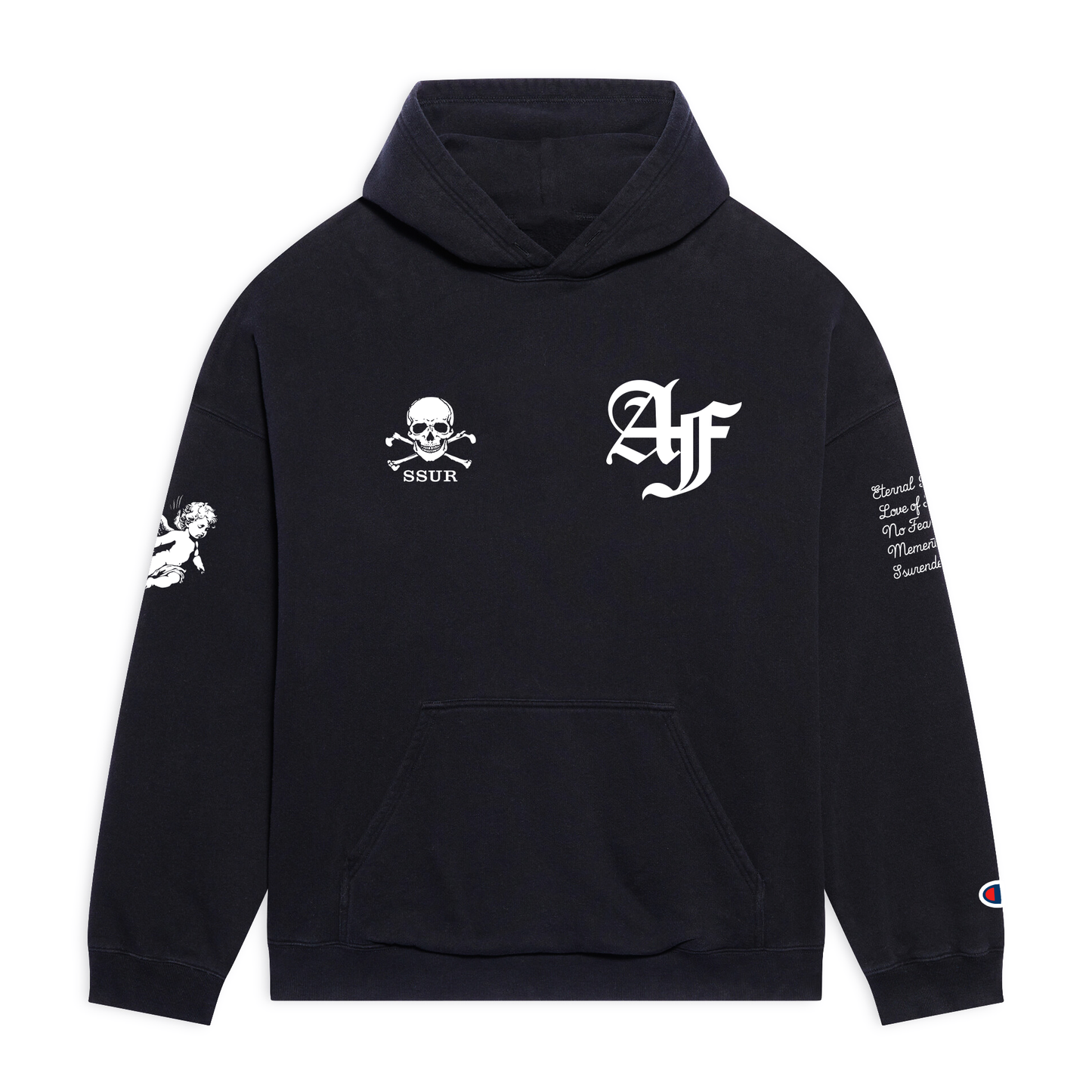 SSUR©️ Amor Fati Champion Reverse Weave Hooded Sweatshirt