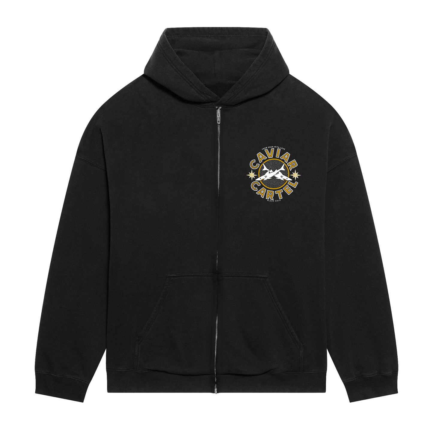 CAVIAR CARTEL®️ Logo Zip Heavyweight Hoodie