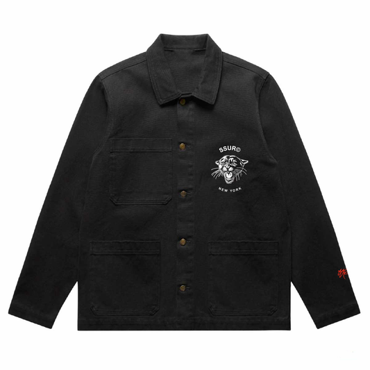 SSUR©️ Panther Canvas Chore Jacket