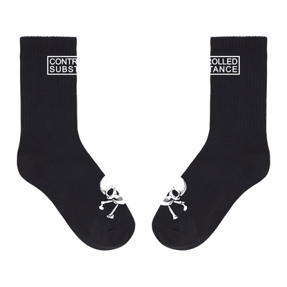 CONTROLLED SUBSTANCE Logo Socks