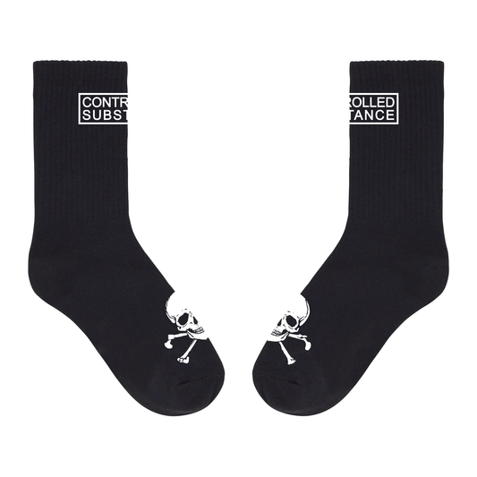 CONTROLLED SUBSTANCE Logo Socks
