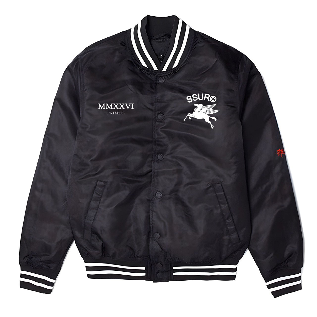 SSUR©️PEGASUS satin team jacket
