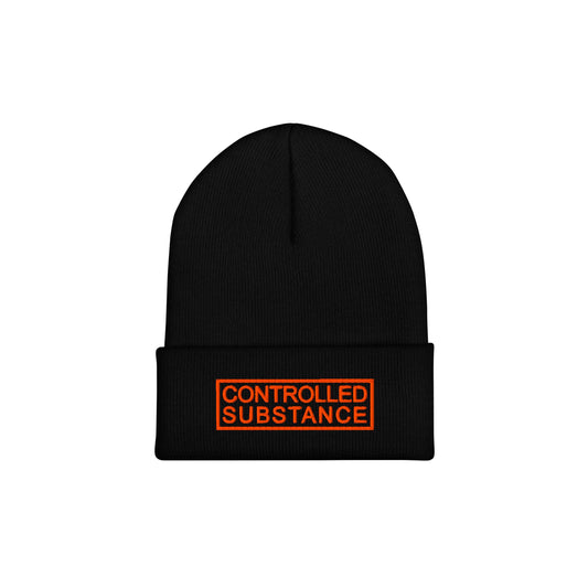 CONTROLLED SUBSTANCE LOGO Cuffed Beanie