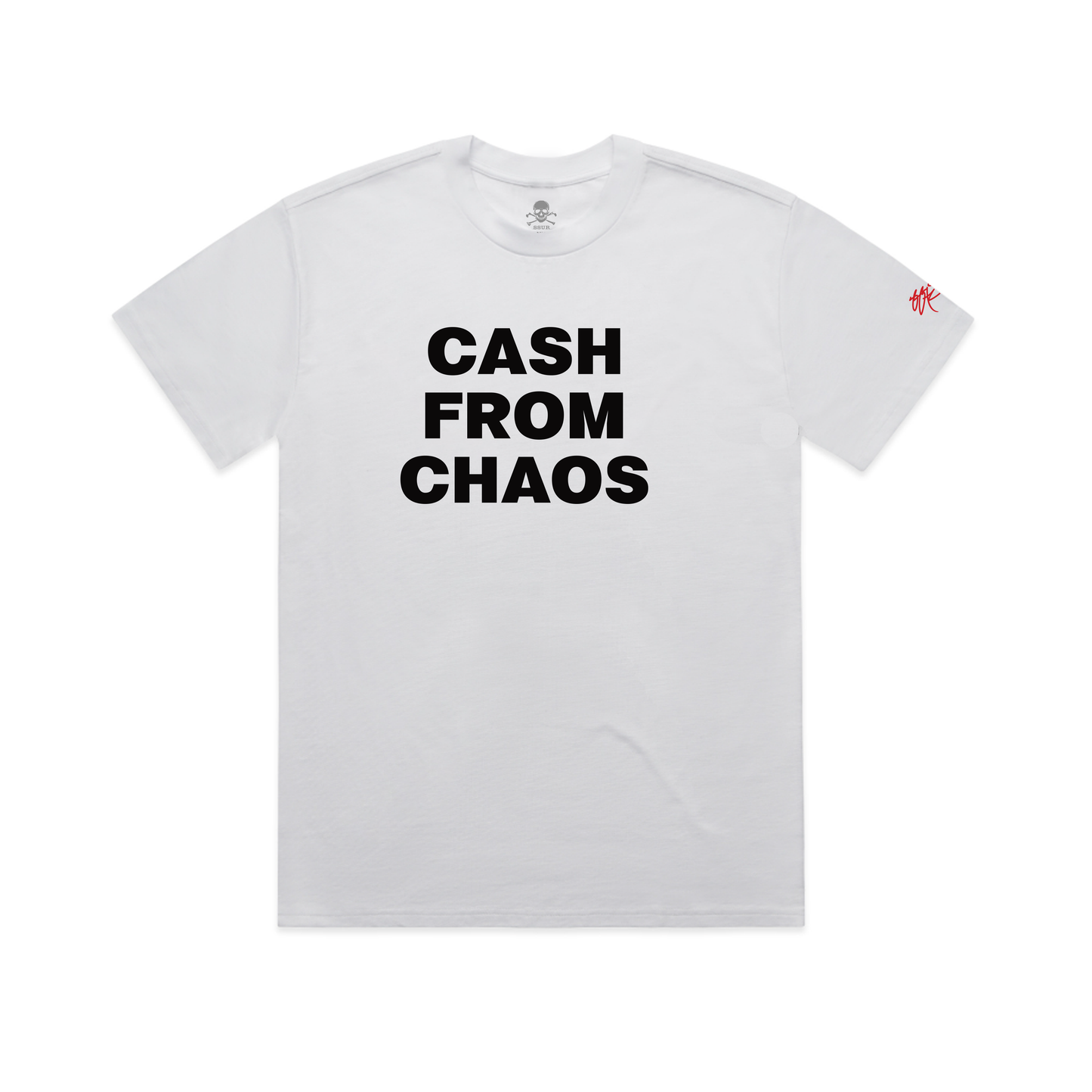 SSUR CASH FROM CHAOS WHITE T-SHIRT
