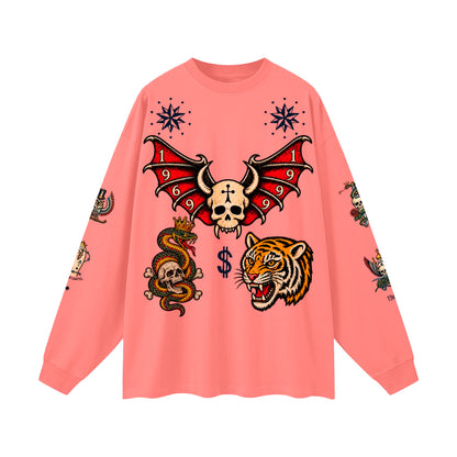 CAVIAR CARTEL  FROM THE CRADLE TO THE GRAVE Oversized Long Sleeve T-Shirt