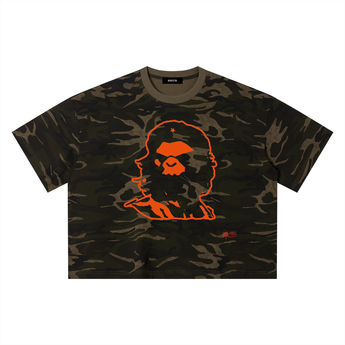 REBEL APE Unisex Camo Boxy T-Shirt