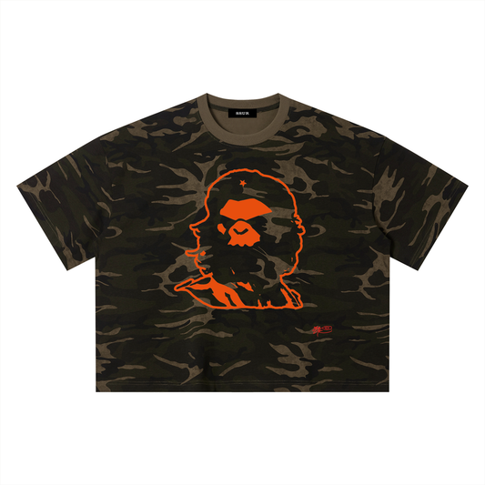 REBEL APE Unisex Camo Boxy T-Shirt