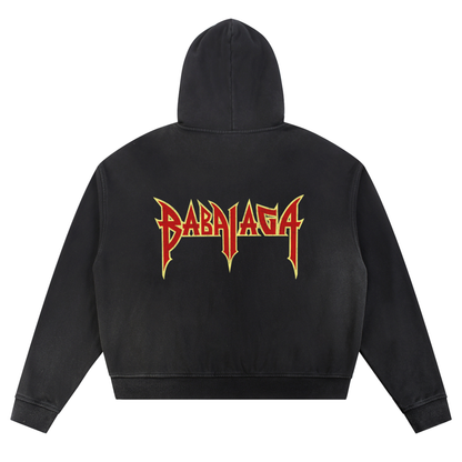 SSUR©️ D2 Raw Edge Fleece Zip Hoodie